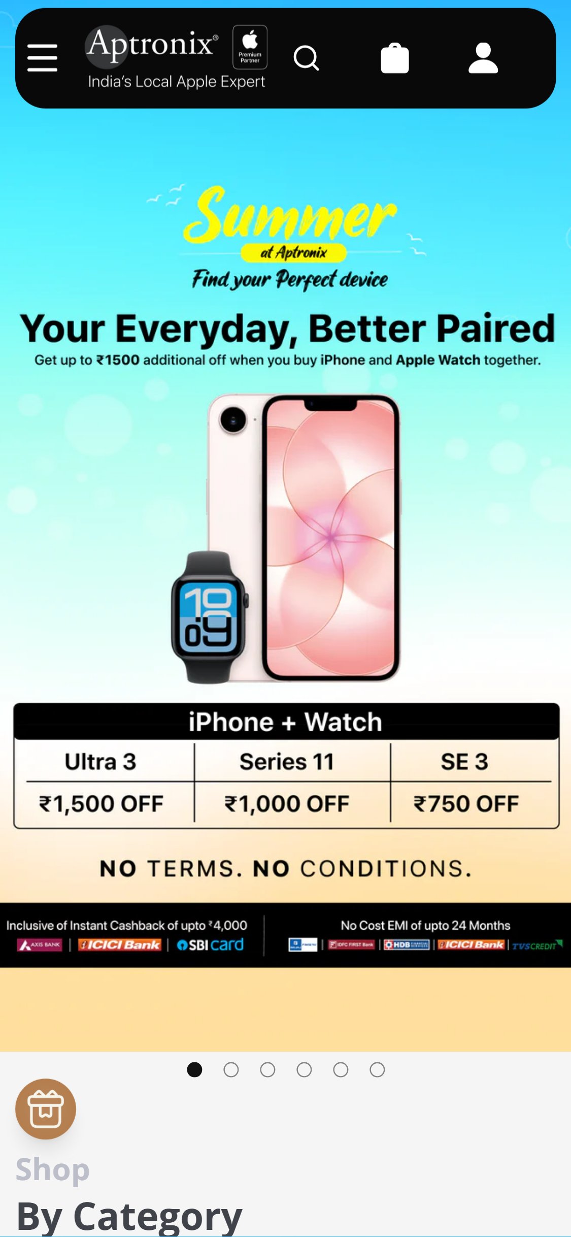 Aptronix India â€” Mobile Homepage